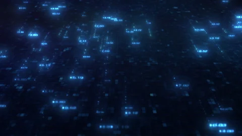 Digital Data Technology Loop Stock Footage 141402158