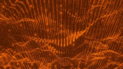 Digital data technology particle wave line moving on background. particle w.. 스톡 동영상 332885215