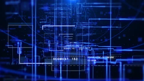 Digital Data Transfer and Cloud Storage Concept Motion Graphic Stock Footage 338283664