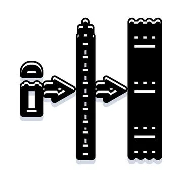 Digital data transfer connecting devices process icon Illustrazione stock