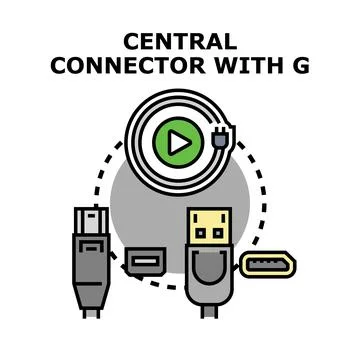 Digital data transfer connecting multimedia devices concept Stock Illustration