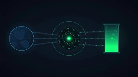 Digital data transfer hud interface: global network connectivity and inform.. Stock Footage 337566321