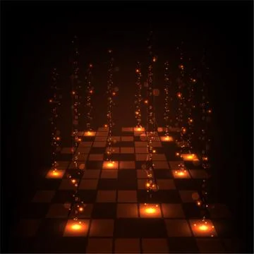 Digital data transfer. Stock Illustration