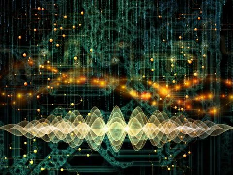 Digital Data Transfers Illustrazione stock