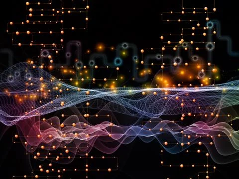 Digital Data Transfers 库存插图