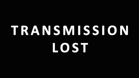 Digital data transmission lost on black background with cinematic text anim.. Stock Footage 343478607