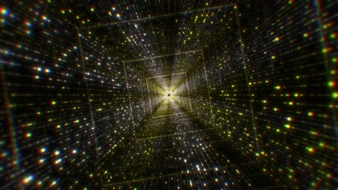 Digital data tunnel. Stock Footage 140391117