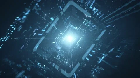 Digital Data Tunnel Stock Footage 149513949