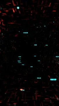 Digital Data Tunnel Stock Illustration