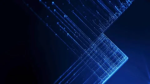 Digital data tunnel. Information flow Stock Footage 314933938