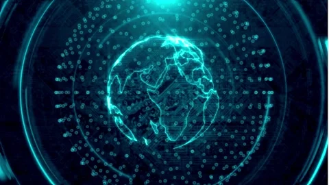 Digital data tunnel. Information flow Stock Footage 314933949