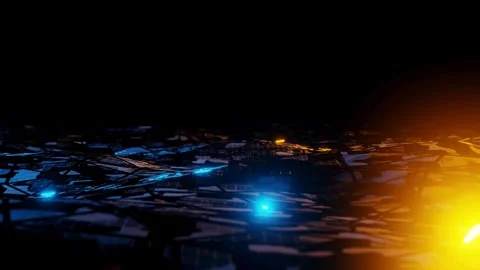 Digital data tunnel. Information flow 库存影片 314933963
