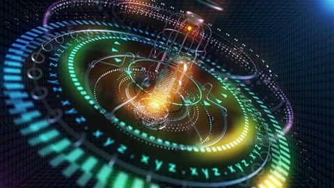 Digital data tunnel. Information flow (18) Stock Footage 314935113