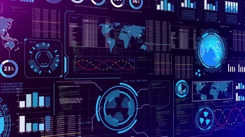Digital Data Universe Stock Footage 303875935