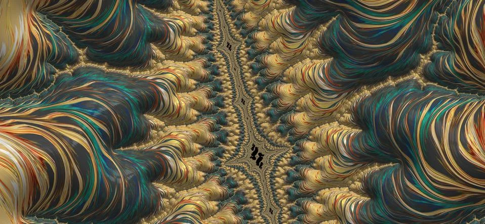 Digital data valley Stock Illustration