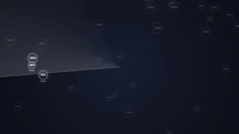 Digital Data Visualization: Abstract Futuristic Network with Glowing Nodes .. Stock Footage 348073967