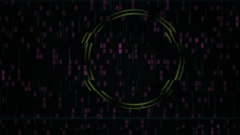 Digital data visualization in circle. Stock Footage 334683838