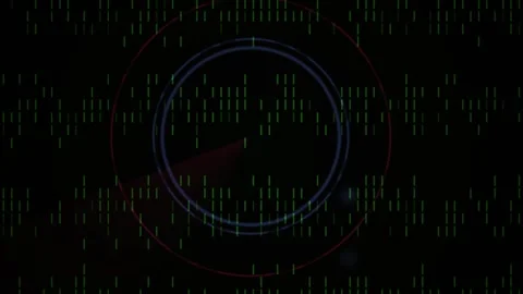 Digital data visualization in circle. Stock Footage 334687907