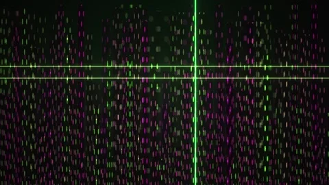 Digital data visualization with grid lines. Stock Footage 335353213