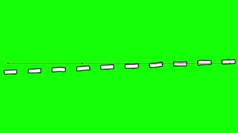Digital data visualization showing sequential white rectangular markers Stock Footage 346121072