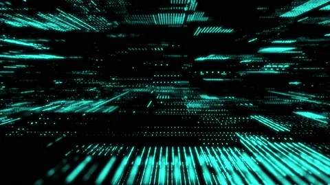 Digital database cyberspace. Decoding algorithms hacked software. Stock-Footage 200769840