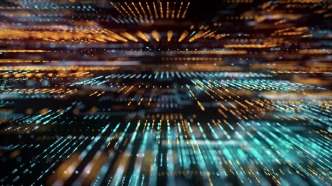 Digital database cyberspace. Decoding algorithms hacked software. Stock-Footage 262237449