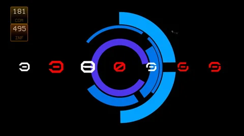 Digital decoder. Abstract  Stock Footage 29860628