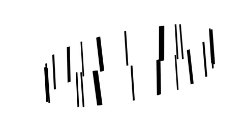 Digital decoration visuals. minimal abstract wireframes silhouettes. Stock Footage 121633903