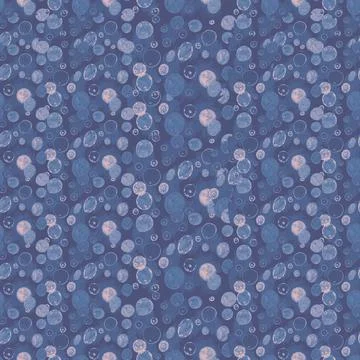 Digital decorative background with balls and dots seamless pattern Stock Illustration
