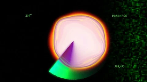 Digital Deflection of Deep Space Flying ... | Stock Video | Pond5