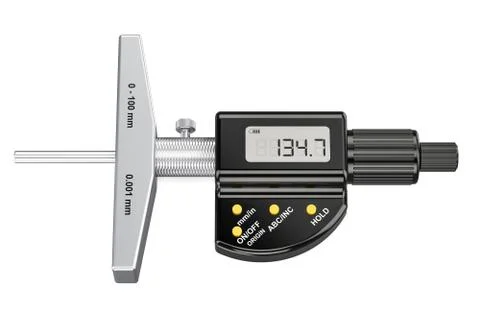 Digital Depth Micrometer, 3D rendering Ilustración de archivo