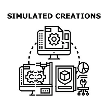 Digital design and manufacturing engineering workflow 스톡 일러스트