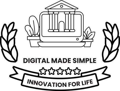 Digital design blends tradition with modern tech Stock Illustration