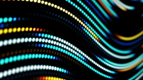 Digital Design Concept. Animation of Glowing Lines. Abstract animation backgr Stock Footage 122684905