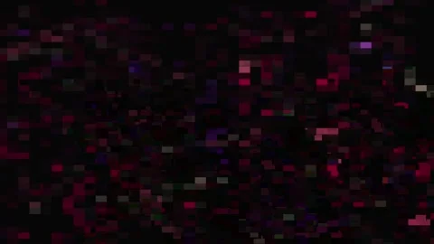Digital design on a dark background red, pink, purple mosaic Stock Footage 109628807