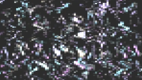 Digital design on a dark background violet, white, lilac mosaic Stock Footage 109628786