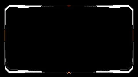 Digital design frame panel Illustrazione stock