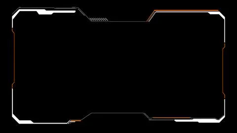 Digital design frame panel Stock Illustration