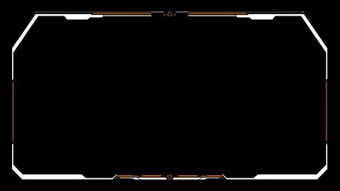 Digital design frame panel Illustrazione stock