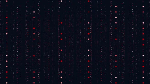 Digital design red dots grid pattern on black background 스톡 동영상 321944327