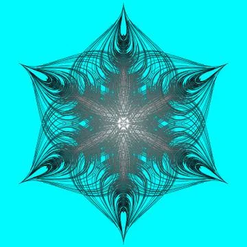 Digital design star background. Snowflake isolated icon and sign winter design Stock Illustration