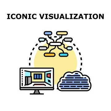 Digital design visualization connecting cloud data solutions 스톡 일러스트