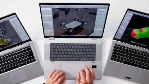 Digital Designer Creating 3D Model Stock Footage 322841668