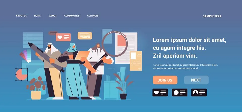 Digital designers programmer and analyst businesspeople team working together Stock Illustration