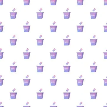 Digital detox background concept with smartphone in trash 库存插图