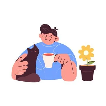 Digital Detox Concept Stock Illustration