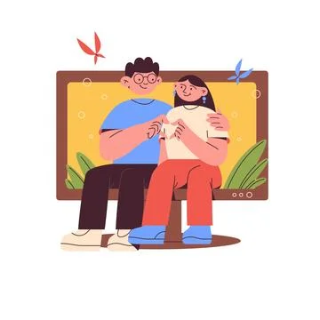 Digital Detox Concept Stock Illustration