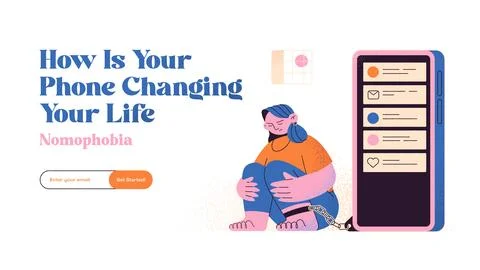 Digital Detox Concept Stock Illustration