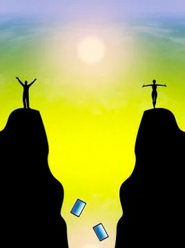 Digital Detox Illustrazione stock