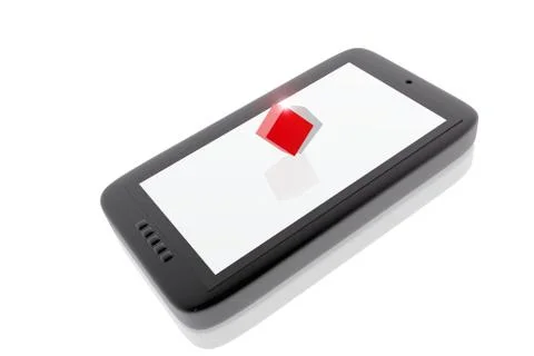 Digital device and object in 3d Stock Illustration